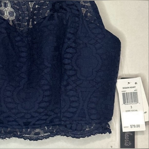 COPY - Sequin Heart’s exquisite lace crop top NWT - Picture 10 of 10